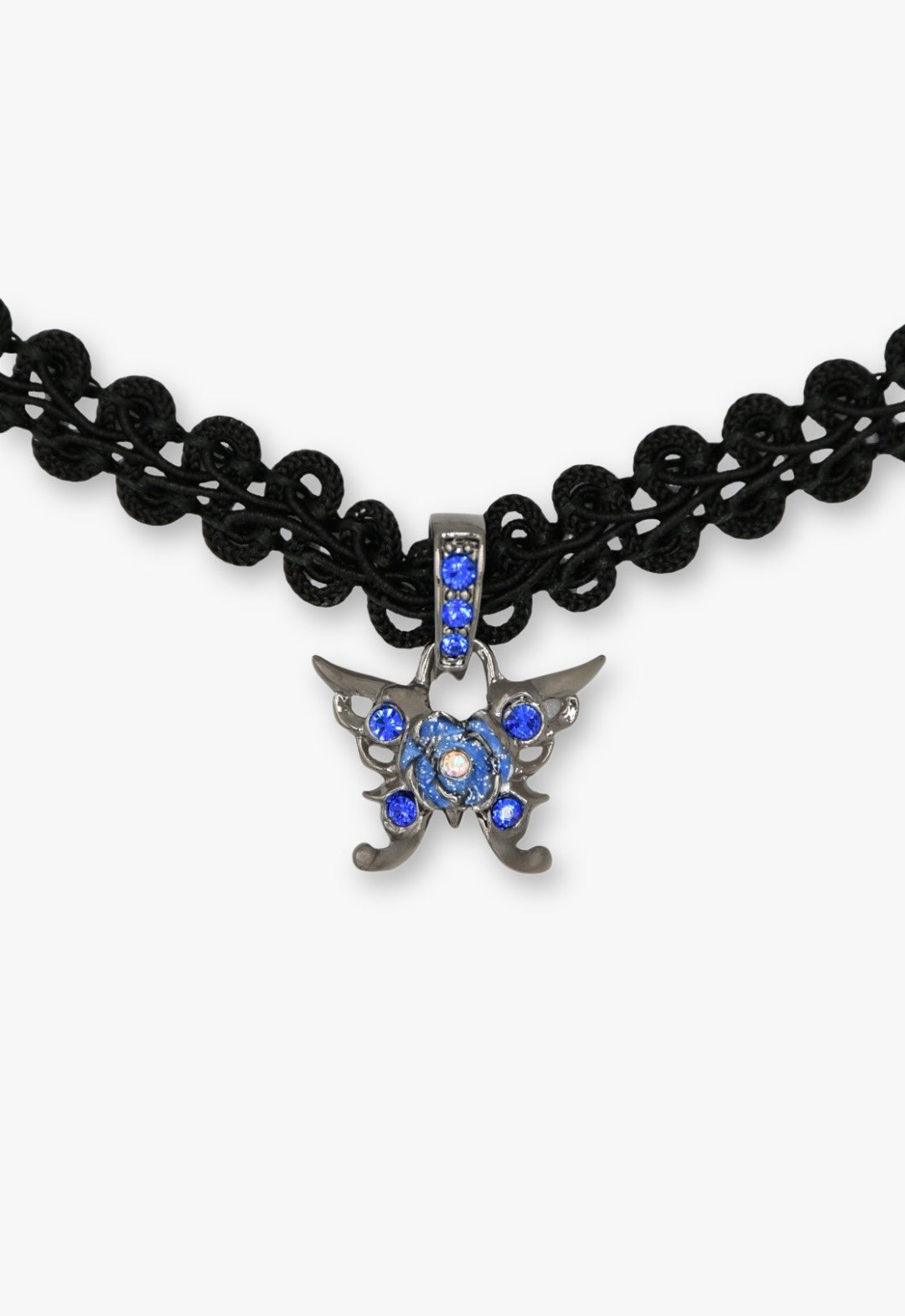 Zodiac sign color butterfly motif choker [Pisces]