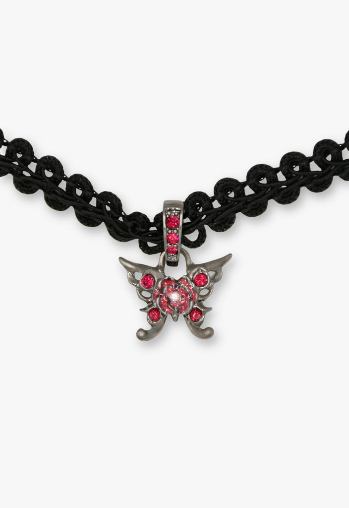 Zodiac sign color butterfly motif choker [Aries]