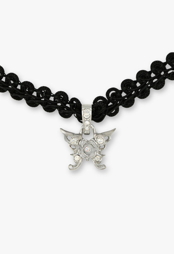 Zodiac sign color butterfly motif choker [Cancer]