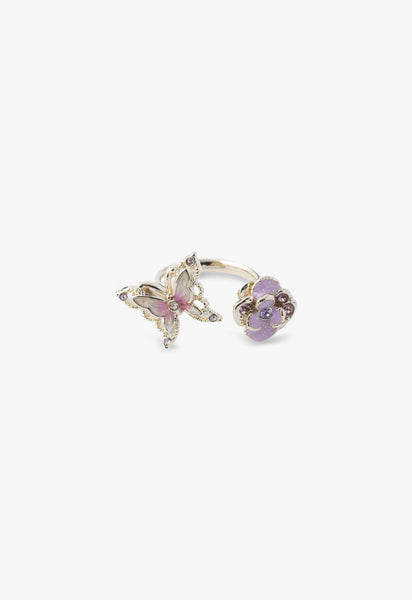 アナ スイ（ANNA SUI）蝶・バラモチーフ リング | バタフライ ギフト