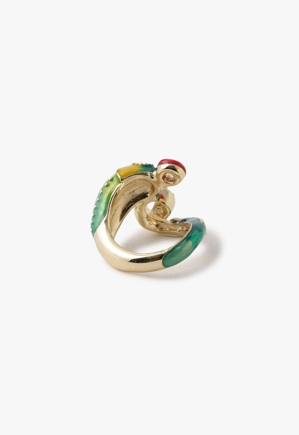 Chameleon motif ring