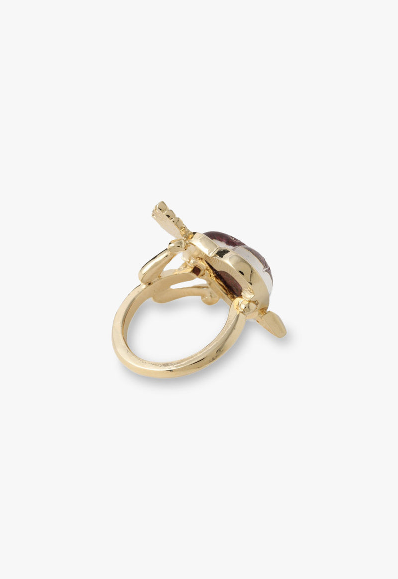 Heart with Arrow Motif Ring