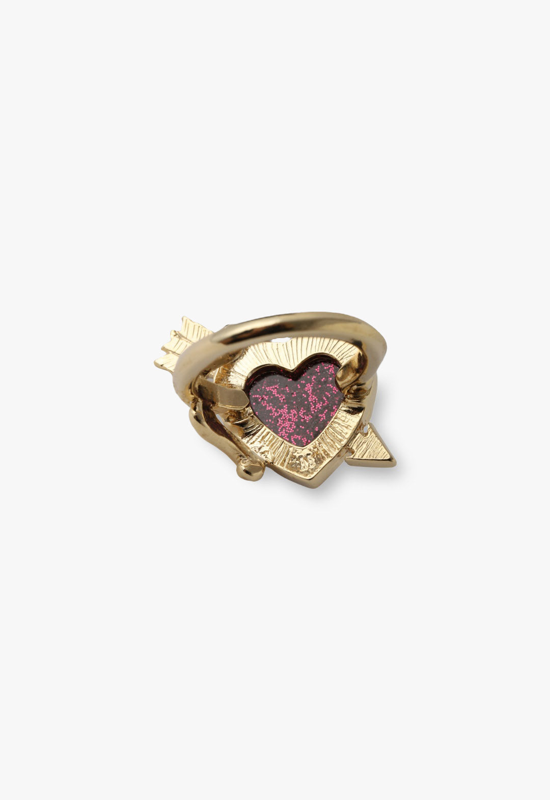 Heart with Arrow Motif Ring
