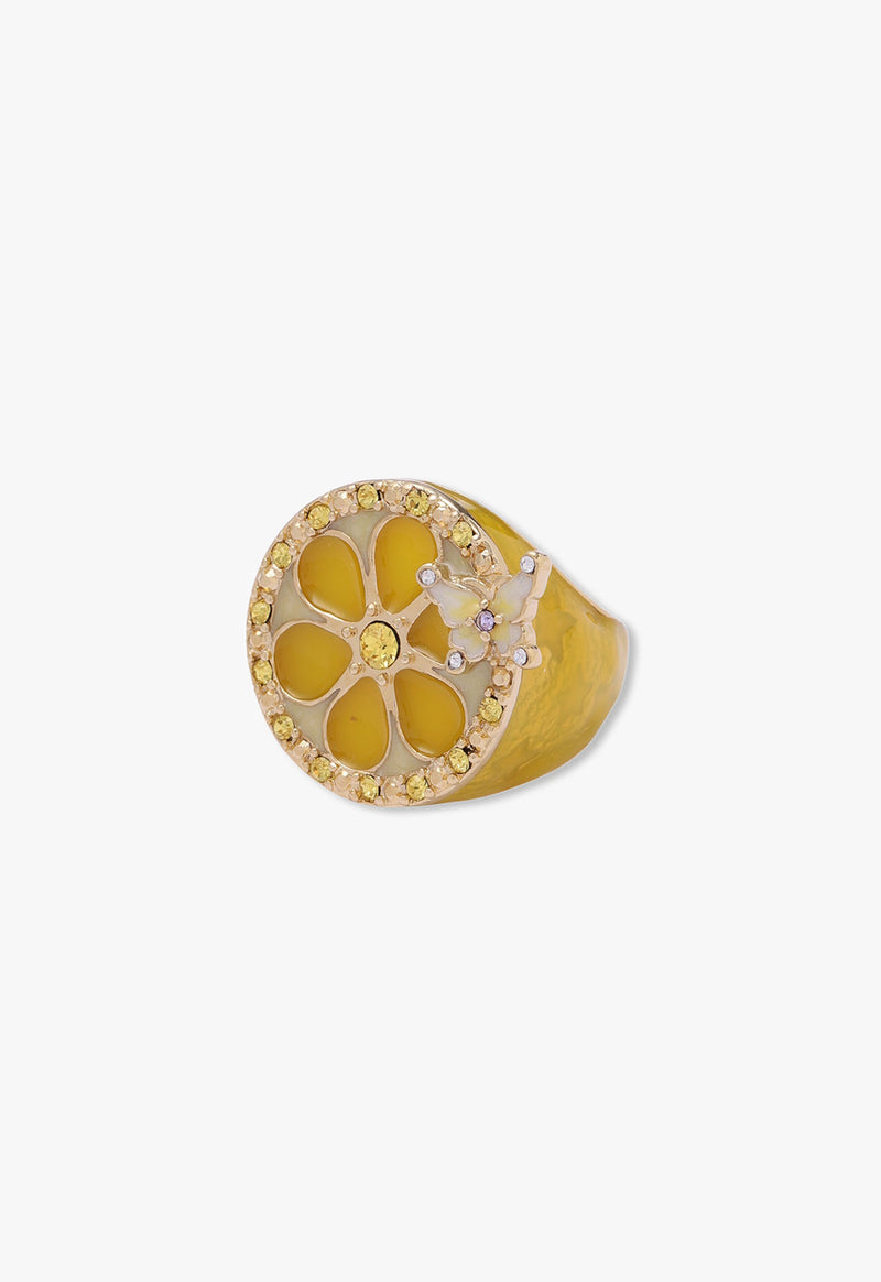 Lemon motif ring