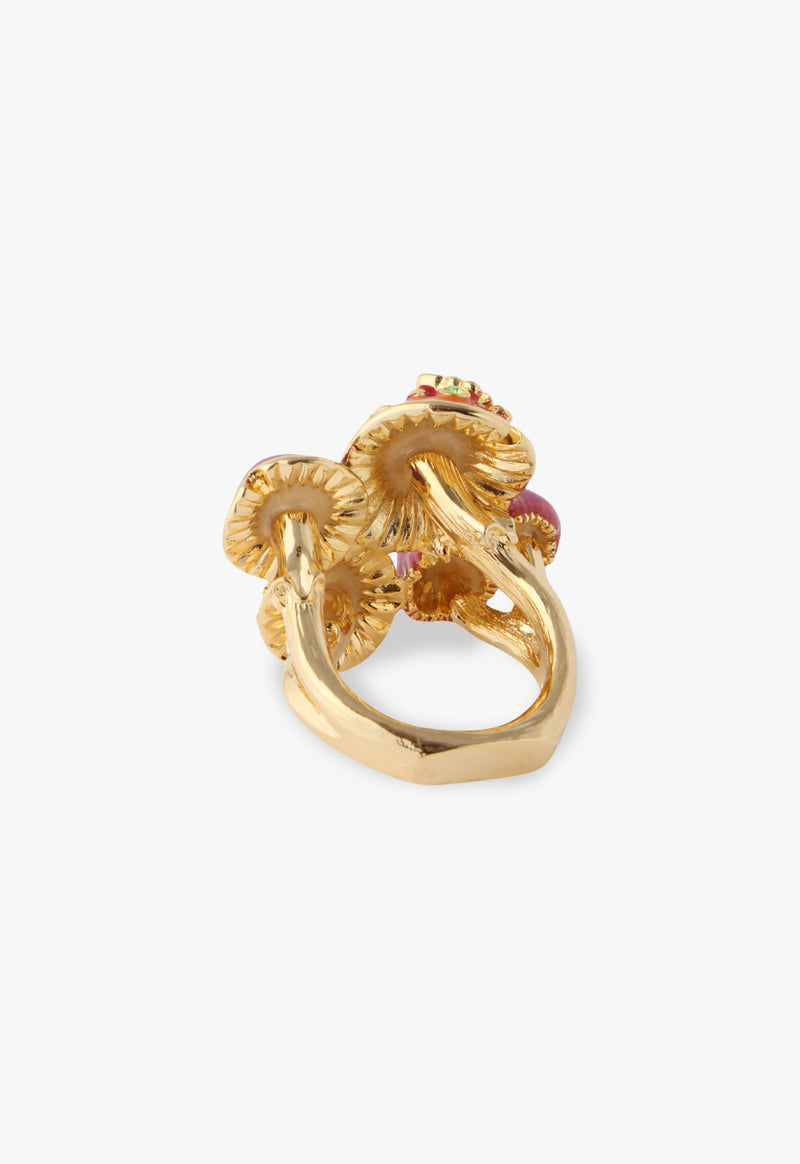 Mushroom motif ring