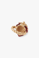 Strawberry motif ring