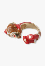 Dog motif ring