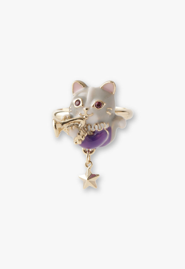 Cat Motif Ring