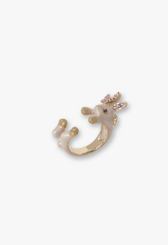 Rabbit motif ring