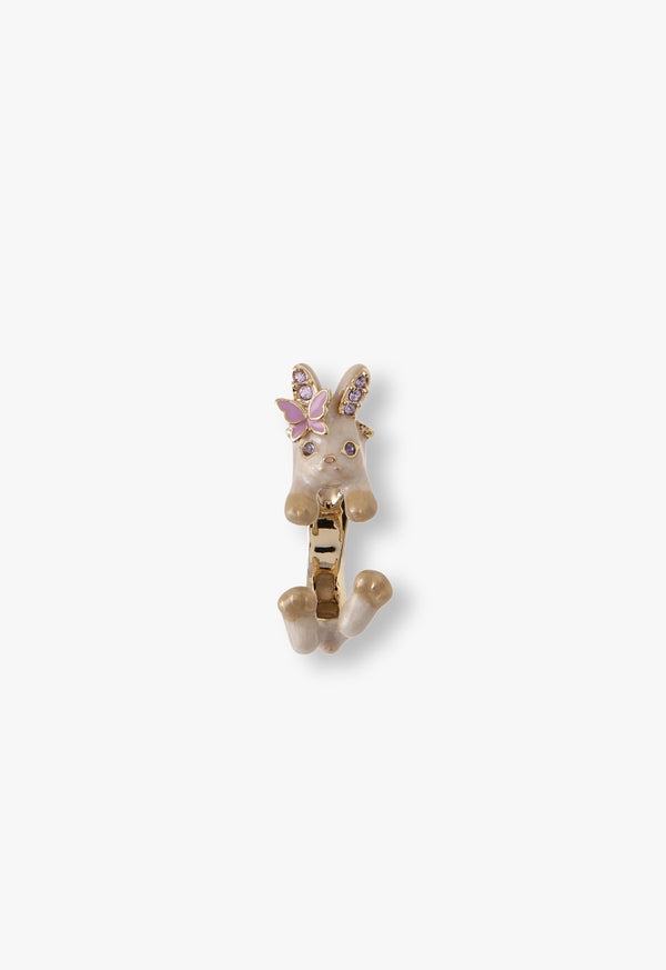 Rabbit motif ring