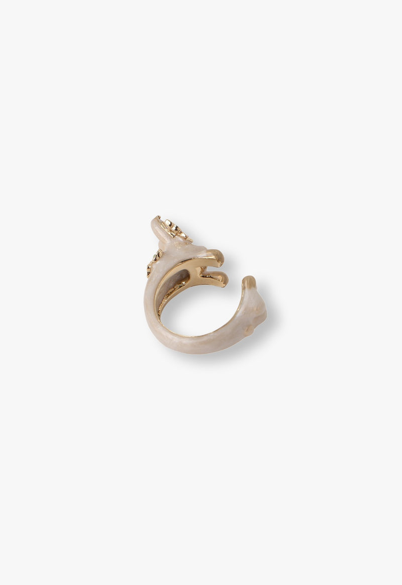 Rabbit motif ring