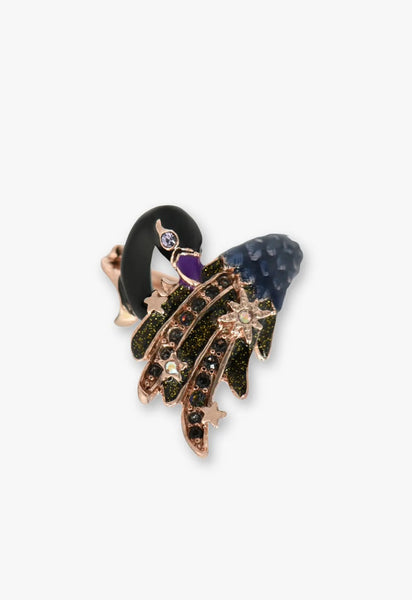 Swan motif ring