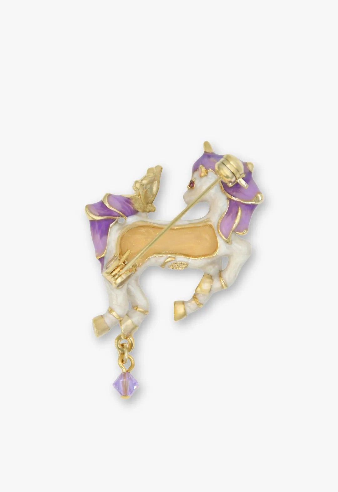 Unicorn motif brooch
