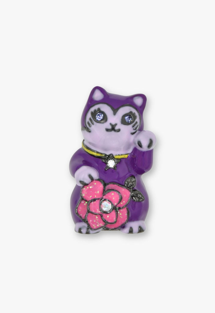 招き猫モチーフ ブローチ