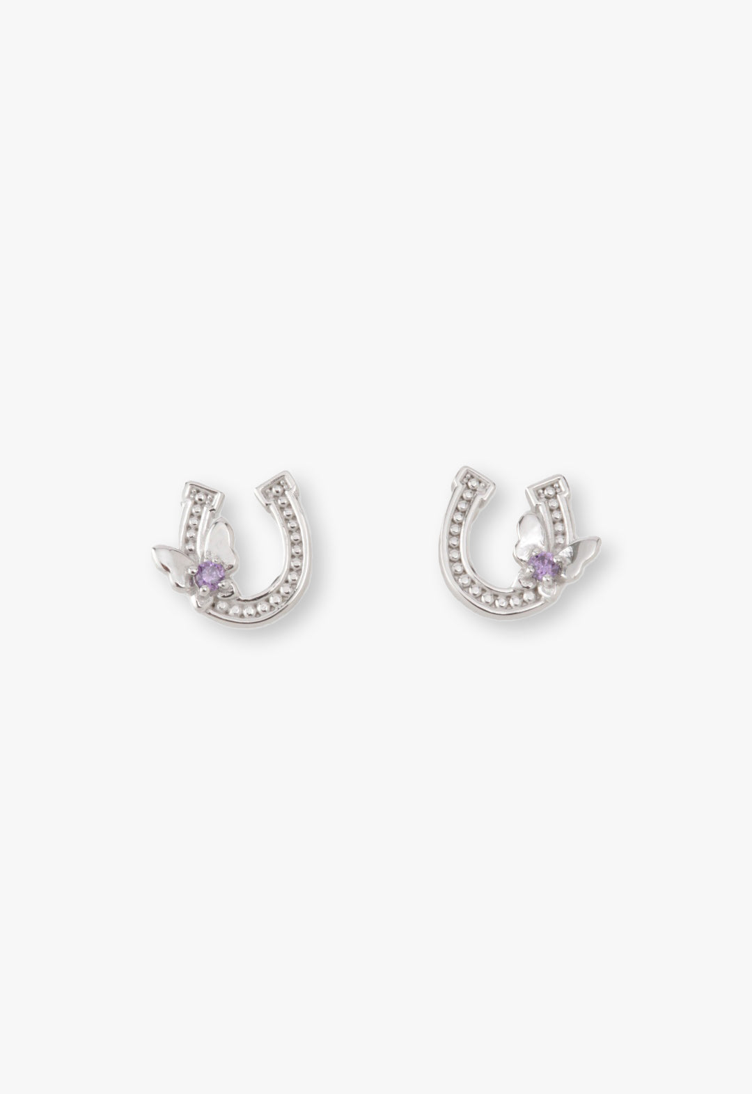 Horseshoe motif earrings