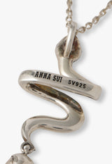 Silver Snake Motif Necklace