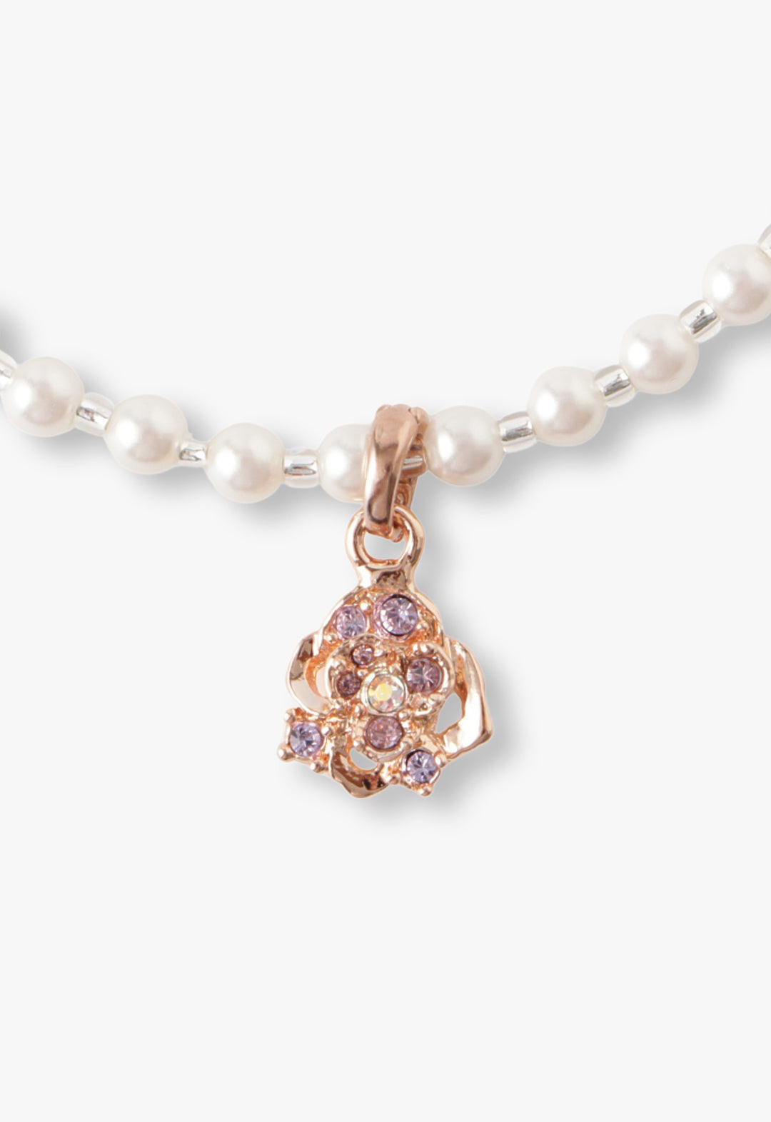 [Limited Edition Box Included] Butterfly and rose motif 2-piece necklace set