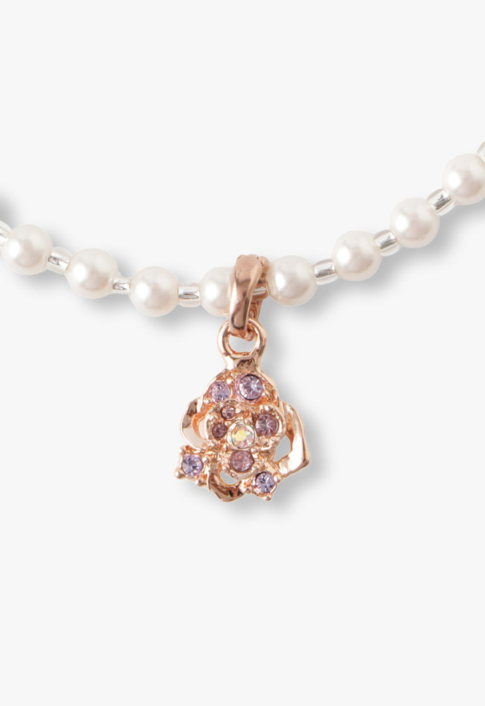 Butterfly rose motif two-piece set necklace – アナ スイ