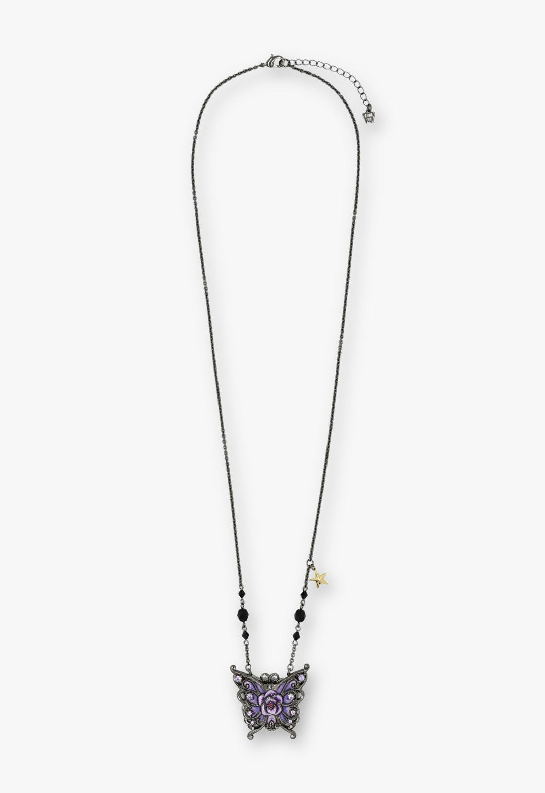 [Limited BOX included] Butterfly motif necklace with mirror