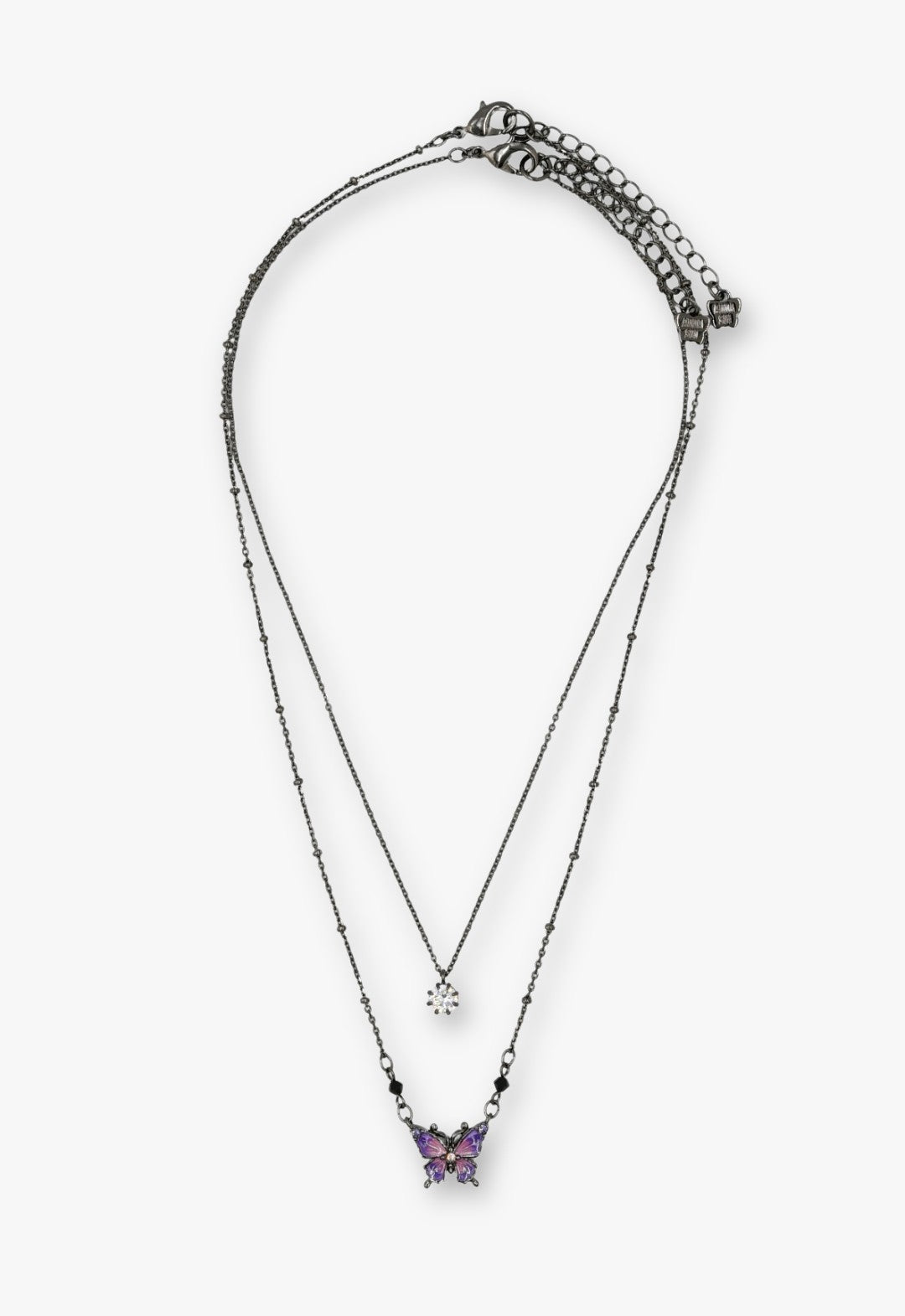 [Limited BOX included] Butterfly motif 2-piece set necklace