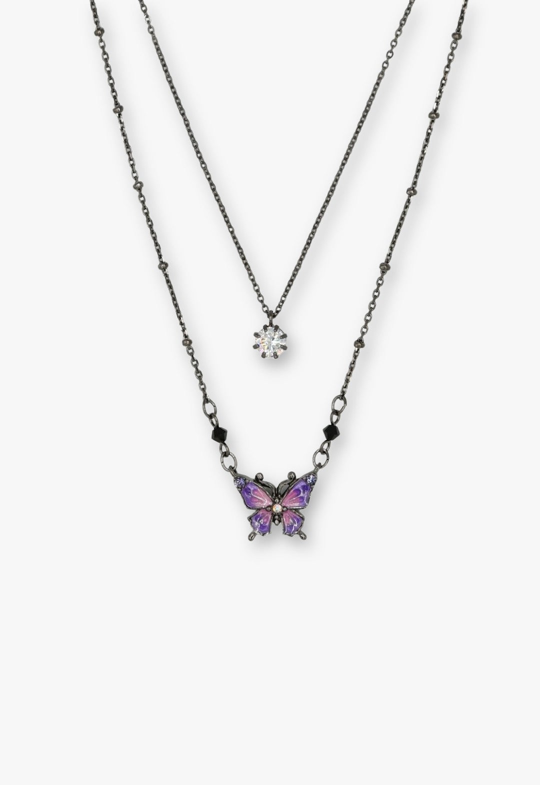 [Limited BOX included] Butterfly motif 2-piece set necklace