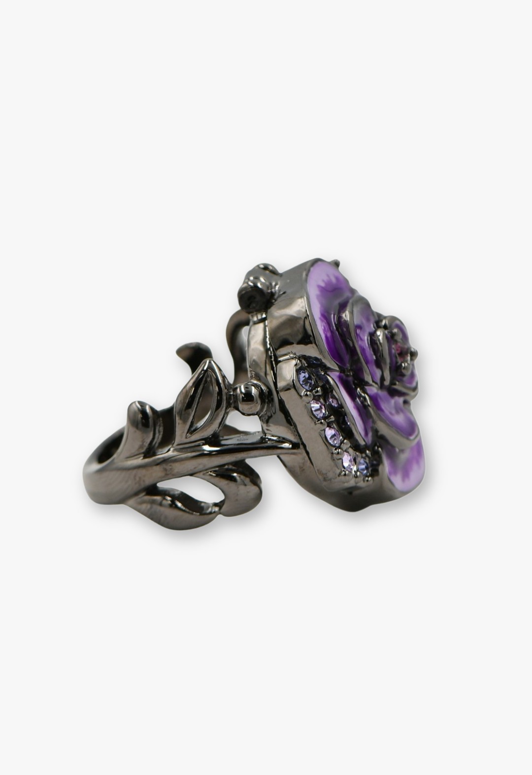 [Limited BOX included] Rose motif ring with mirror