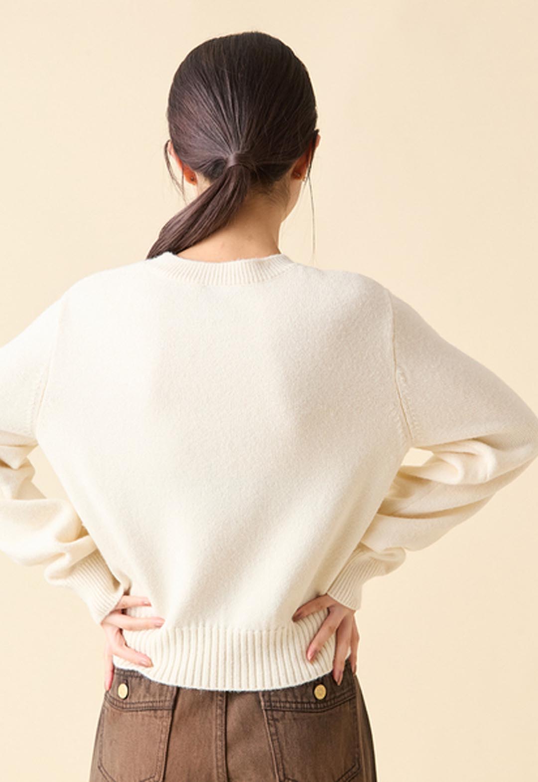 【LILY BROWN ×ANNA SUI】バタフライLily Bearニット LILY BROWN × ANNA SUI] Butterfly Lily Bear Knit