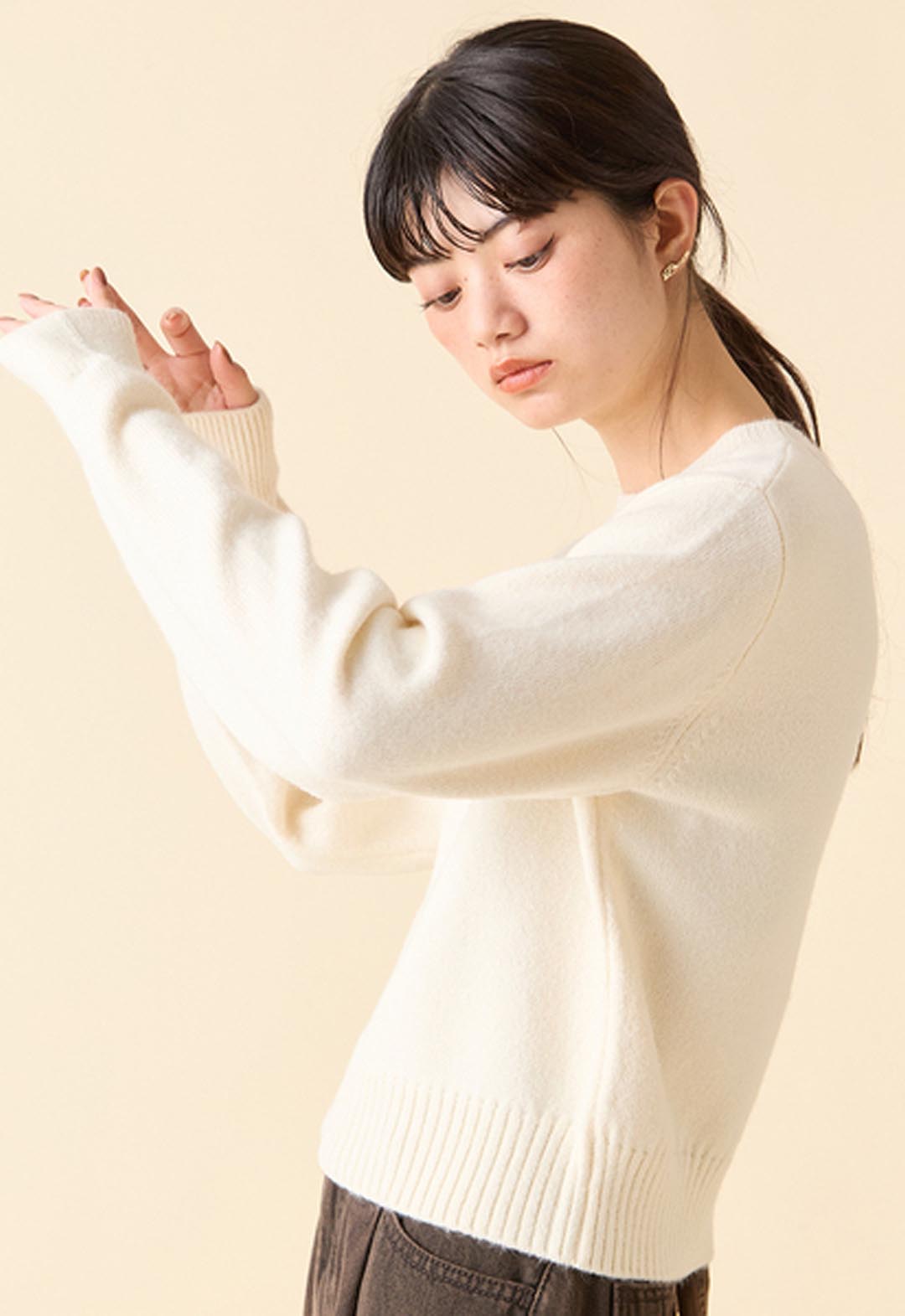 [LILY BROWN × ANNA SUI] 蝴蝶百合熊針織衫