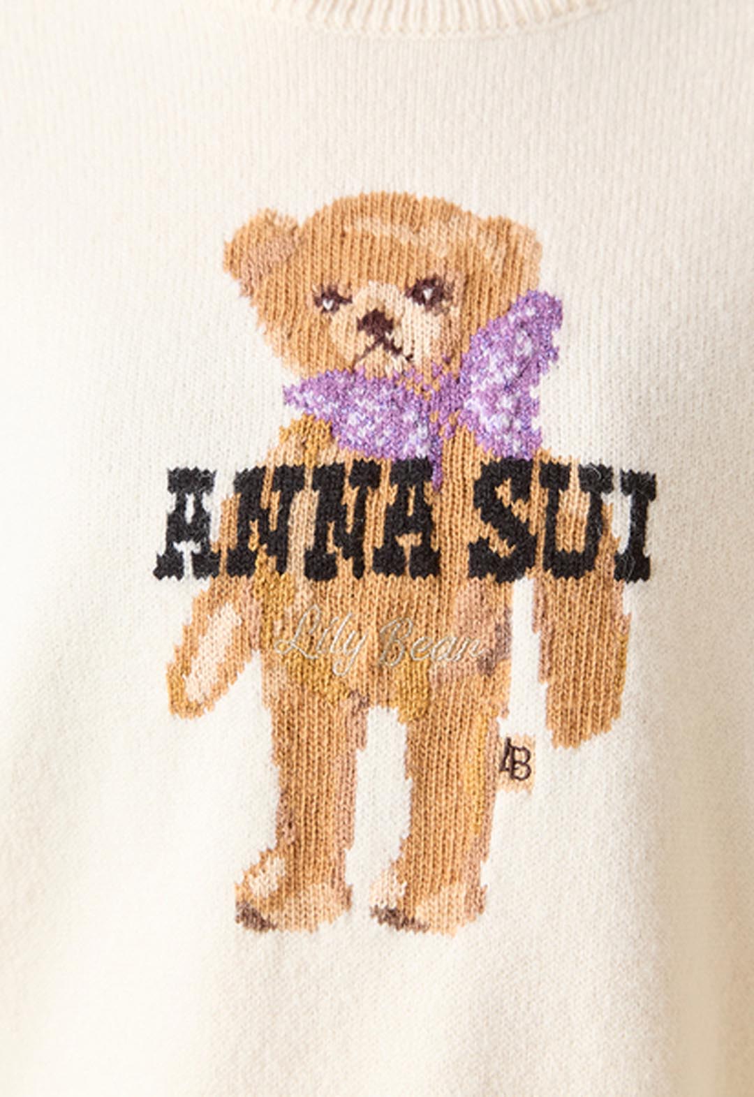 [LILY BROWN × ANNA SUI] 蝴蝶百合熊針織衫