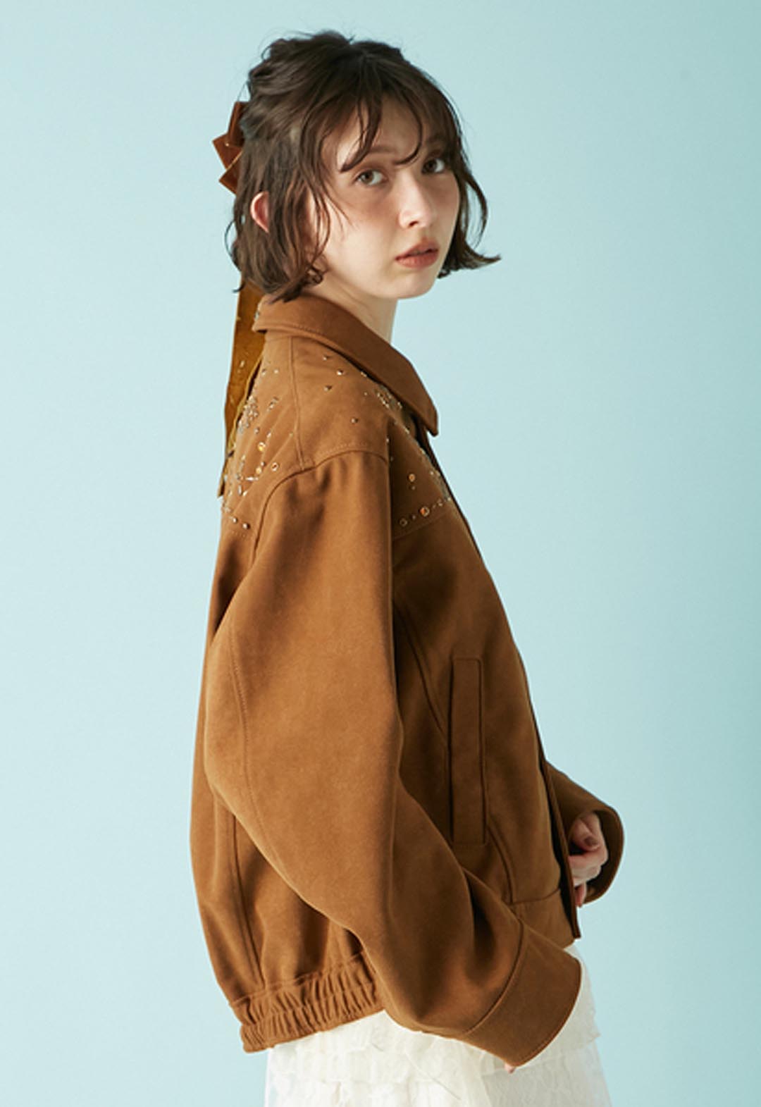 [LILY BROWN × ANNA SUI] 蝴蝶鉚釘夾克