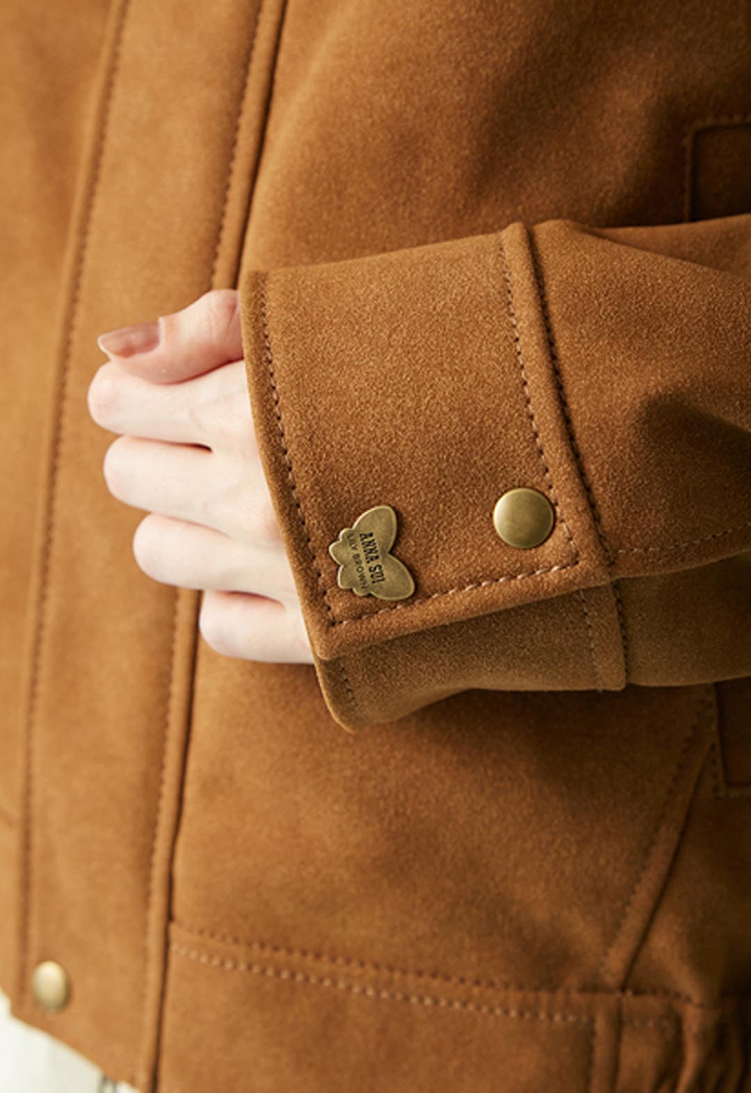 [LILY BROWN × ANNA SUI] 蝴蝶鉚釘夾克