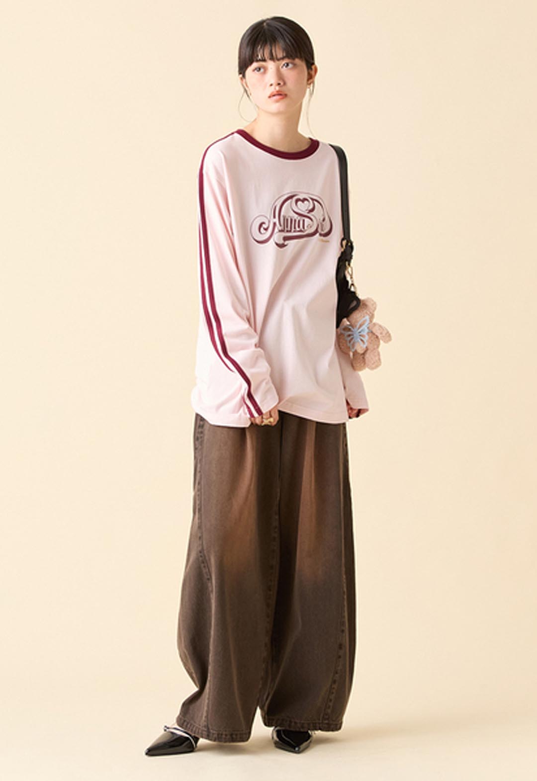 LILY BROWN × ANNA SUI] Sideline Long T-shirt