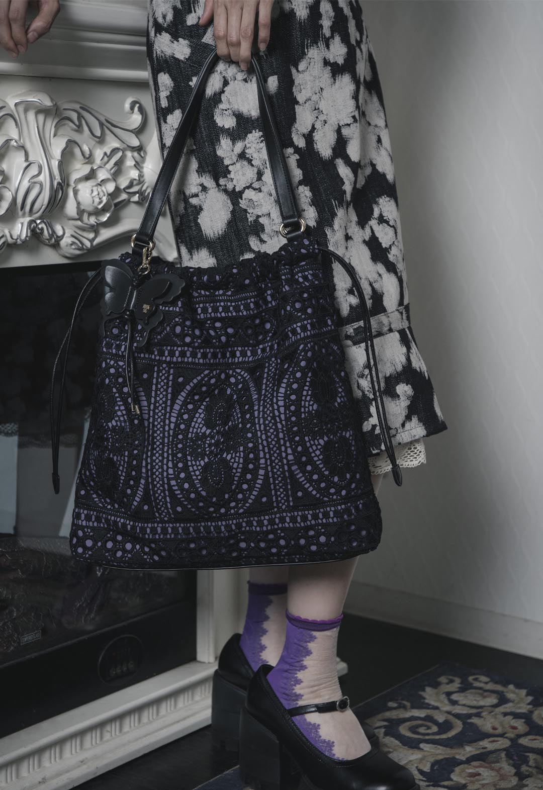 アナ スイ（ANNA SUI）フィオリー トートバッグ | バタフライ ギフト