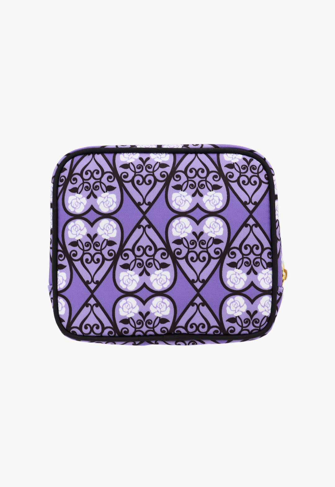 Heart &amp; Rose Square Pouch