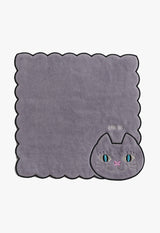 猫绣毛巾手帕