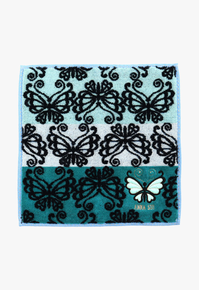 Butterfly border towel handkerchief
