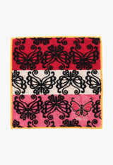 蝶形边框毛巾手帕