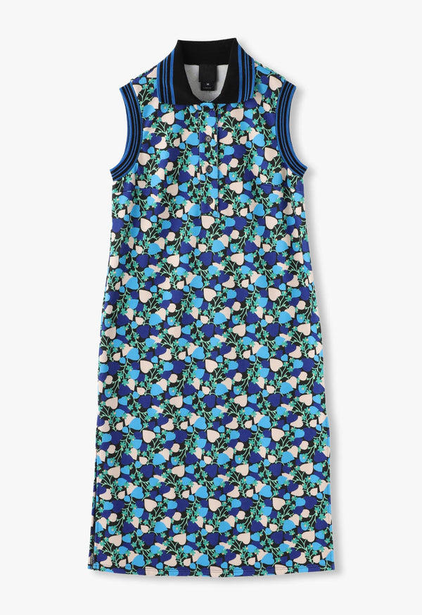 BLOOMING HEARTS POLO DRESS