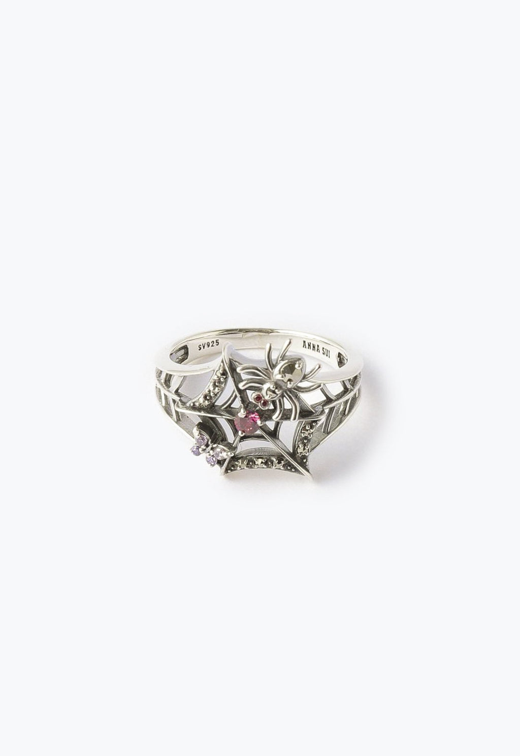 Silver spider web motif ring – アナ スイ ジャパン 公式ウェブストア