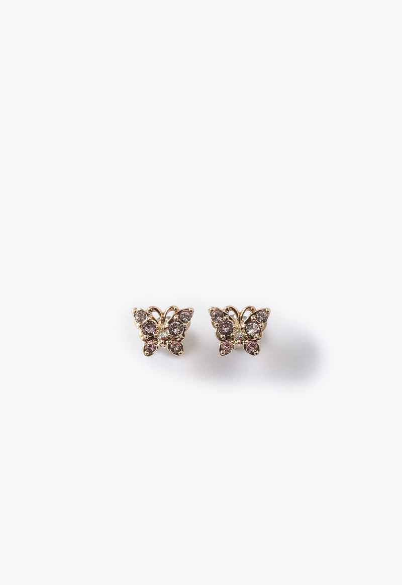 Butterfly motif earrings