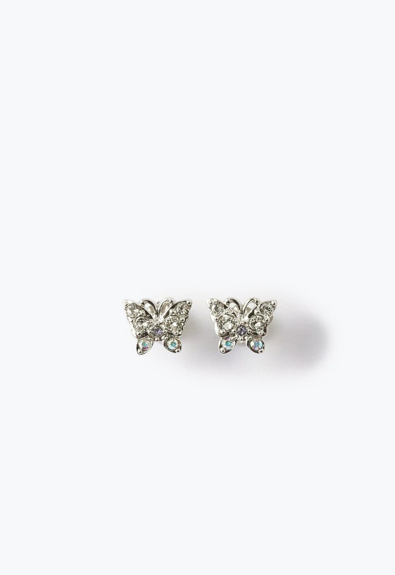 Butterfly motif earrings
