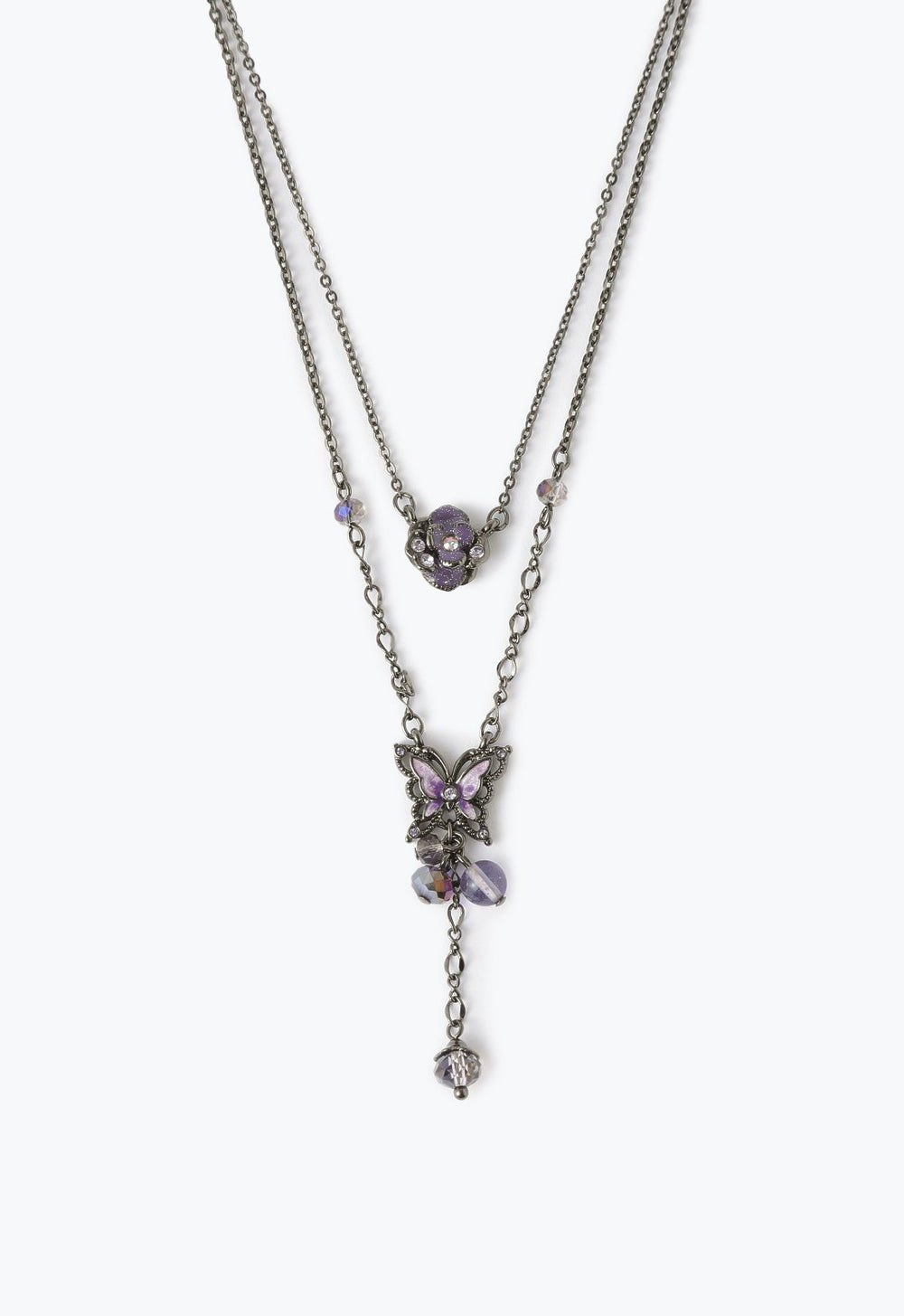 Butterfly rose motif 2-piece set necklace – アナ スイ ジャパン 公式ウェブストア