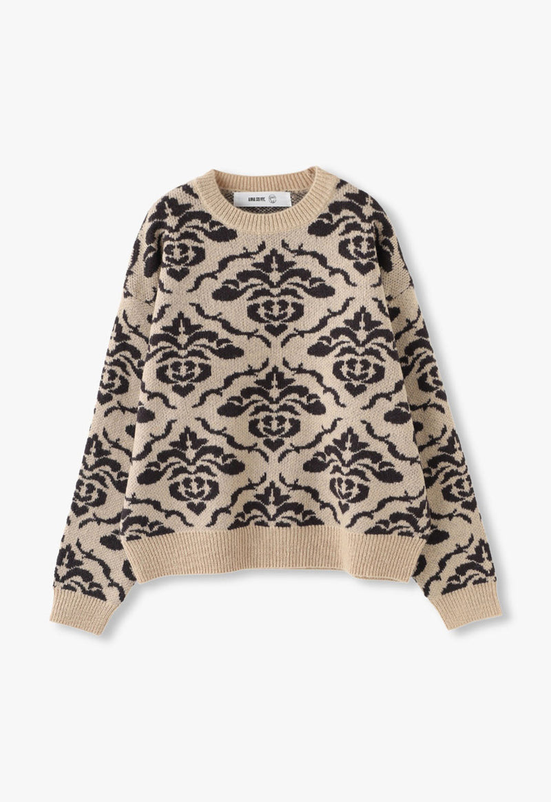 DAMASK JACQUARD KNIT