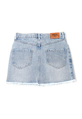 Patch Denim Skirt