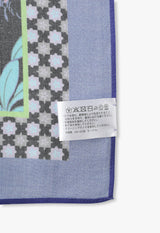 Cotton silk pattern scarf