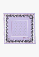 Cotton silk pattern scarf
