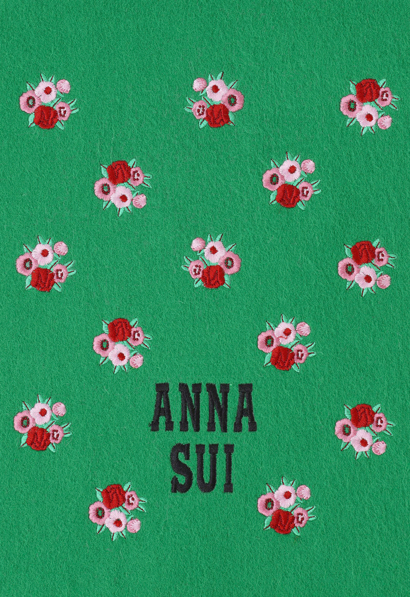 ウール刺繍マフラー