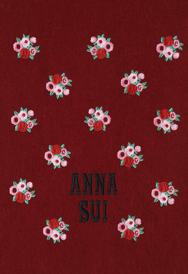 ウール刺繍マフラー