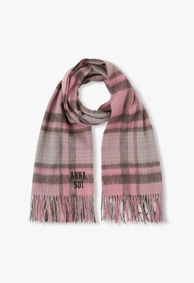 Wool Check Stole