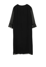 Layered pleated dress (loose size)